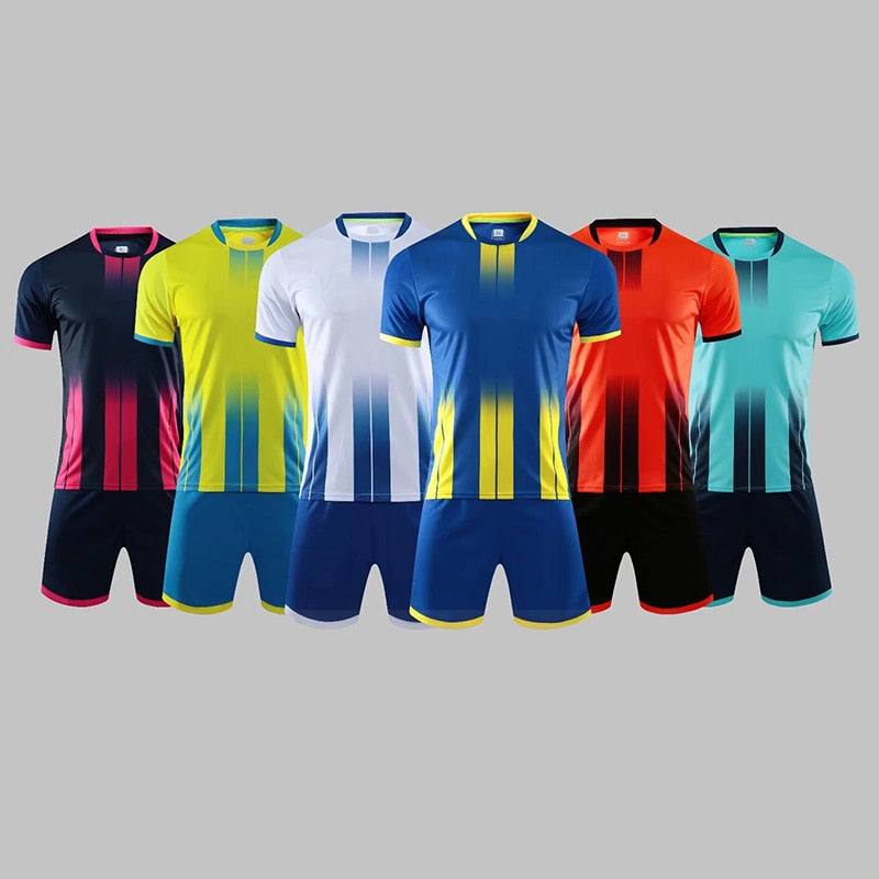 New style Soccer Jersey Set Custom Uniform team Authentic Shape