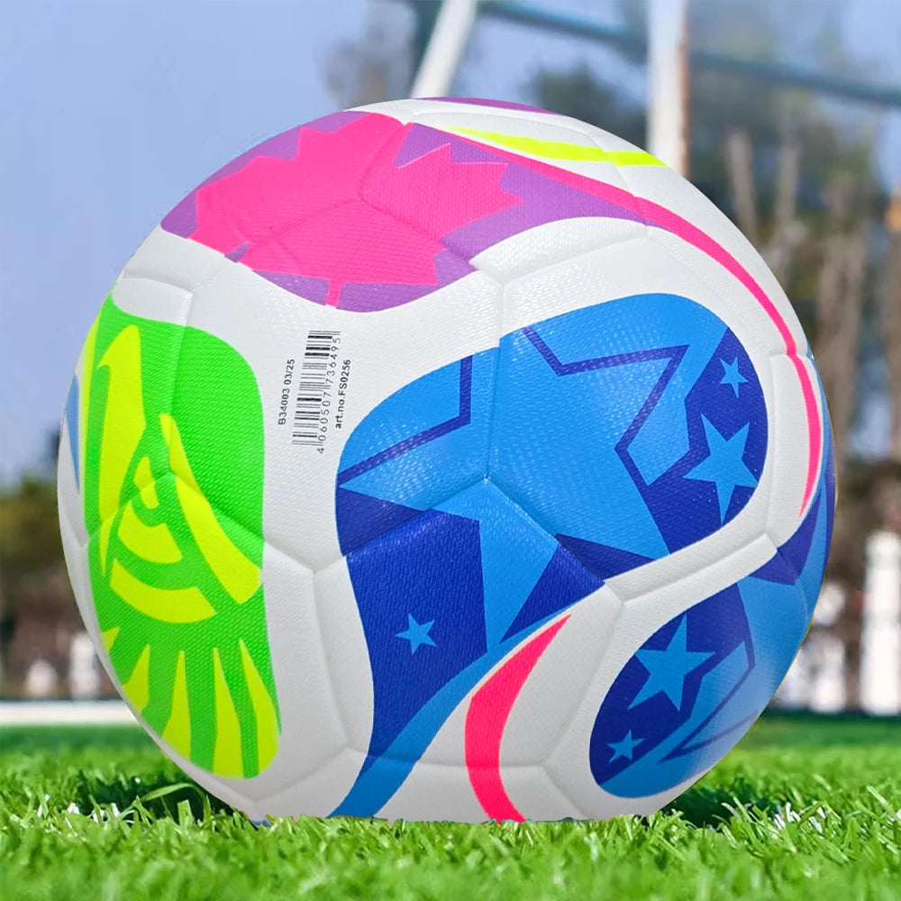 2025 New Style Soccer Ball Thermal Bonding Professional Match Game Football Size 5 PU Leather Authentic Shape