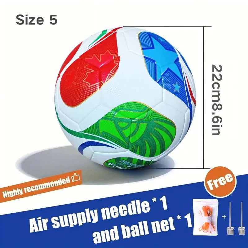 High-Quality Football No. 5 Standard Student Adult Youth Training Competition Special Non-Slip Wear-Resistant Material Seamless Fit Waterproof Authentic Shape