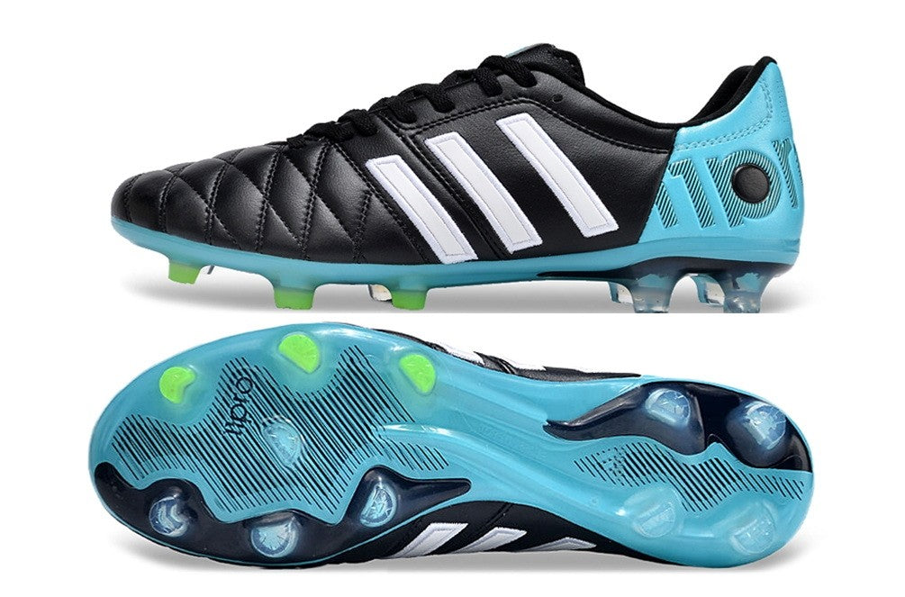 Adidas Adipure 11Pro 2 Remark FG - Core Black/White/Blue Authentic Shape