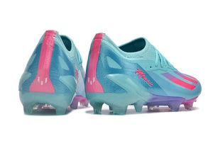 Adidas X Crazyfast.1 Messi FG Bienvenido A Miami - Aqua Blue/Pink/Purle Authentic Shape