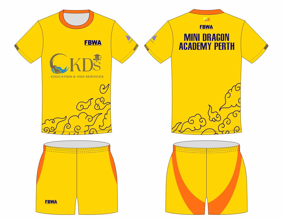 Mini Dragon Jersey Yellow Authentic Shape