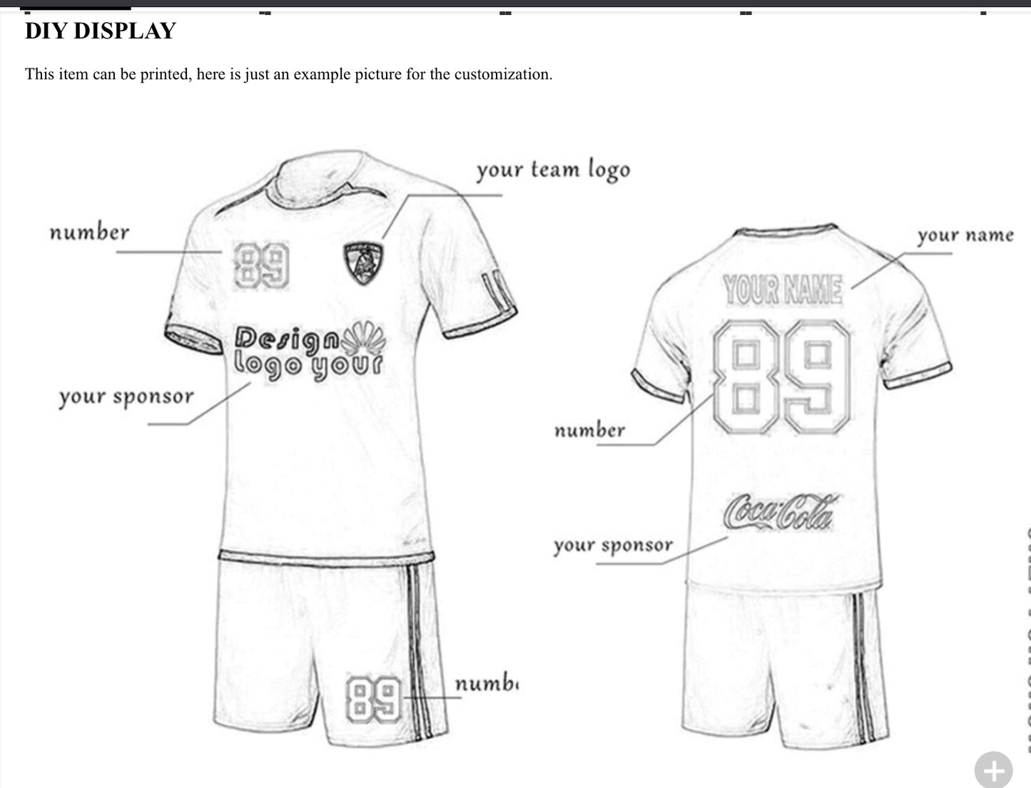 Custom soccer jerseys for men Authentic Shape