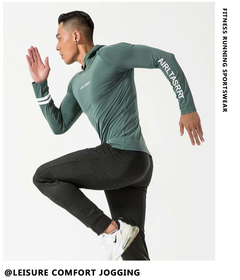 Men Long Sleeve T-Shirt Gym Fitness Compression Sports Authentic Shape