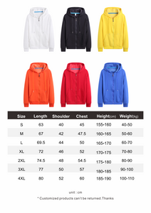 YOTEE Zipper Hoodies Sweatshirts Autumn Winter Casual Warm Sweatshirts Authentic Shape