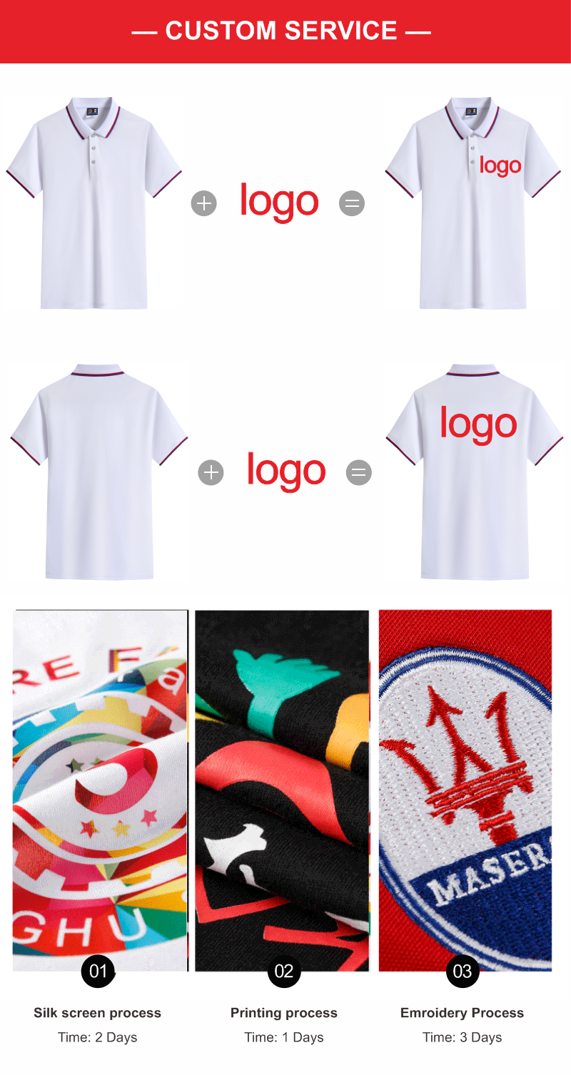 NSLP Men’a business polo shirts with custom printing and embroidery Authentic Shape