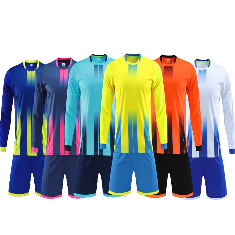 Custom long sleeve soccer jerseys Authentic Shape — free download