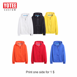 YOTEE Zipper Hoodies Sweatshirts Autumn Winter Casual Warm Sweatshirts Authentic Shape