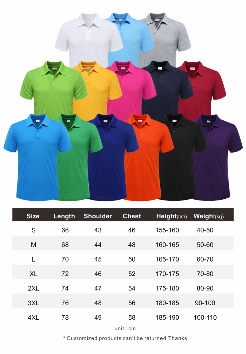 YOTEE Summer Casual Short-sleeved Polo Group Cotton Men Authentic Shape