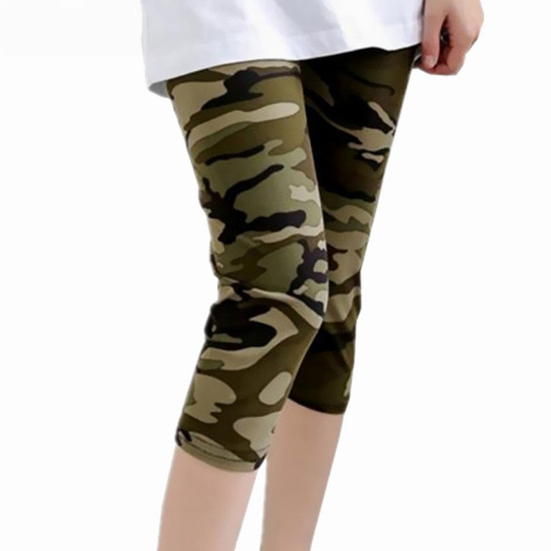 Camouflage Leggings Fitness Women Summer Soft Skin Stripe Authentic Shape