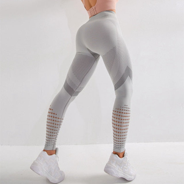 Fitness Leggings Women Printed Slim Elasticity Authentic Shape