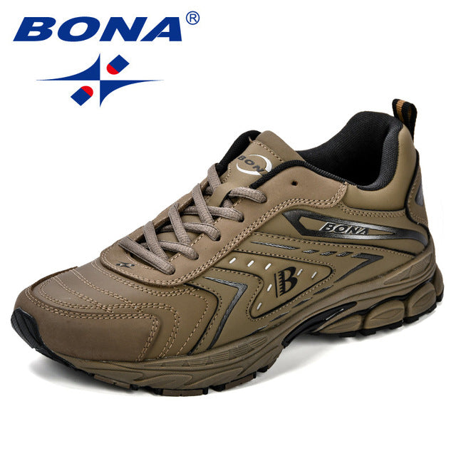 BONA Men Casual Shoes Brand Men Shoes Men Sneakers Flats Comfortable Breathable Microfiber Outdoor Leisure Footwear Trendy Style Authentic Shape