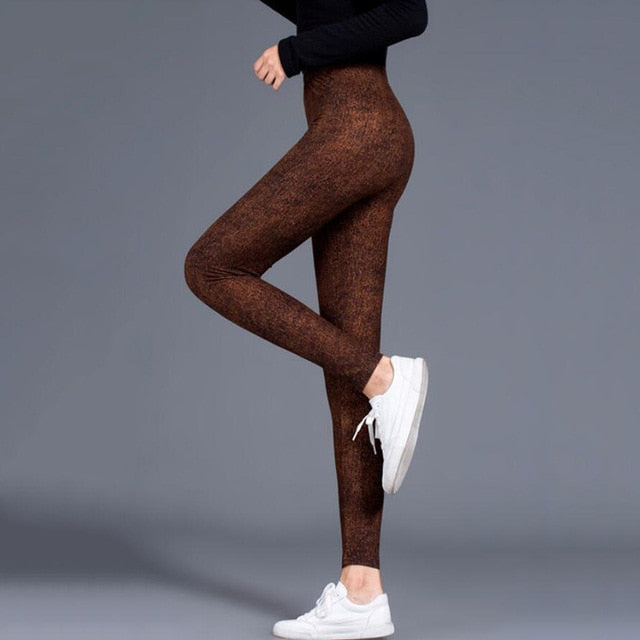 Women High Waist Summer Workout Leggings Elastic Authentic Shape