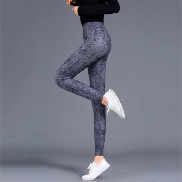 Women High Waist Summer Workout Leggings Elastic Authentic Shape