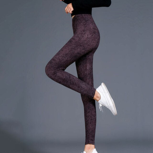 Women High Waist Summer Workout Leggings Elastic Authentic Shape