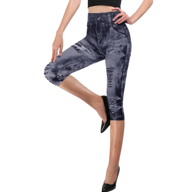 Women Denim Leggings Authentic Shape