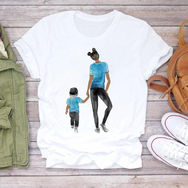 Super Mom Life Summer Print Lady T-shirts Authentic Shape