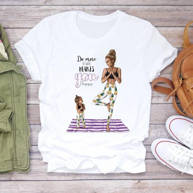 Super Mom Life Summer Print Lady T-shirts Authentic Shape