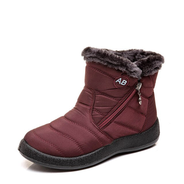 Women Boots Waterproof Snow Winter Boots Warm Ankle Authentic Shape