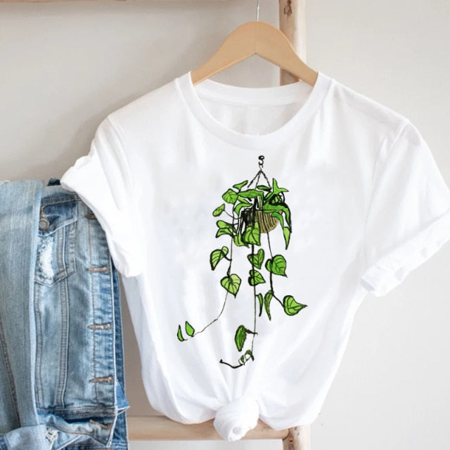 Women Streetwear Style Fashion Clothes Print Tee Top Authentic Shape