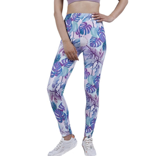 Women High Waist Summer Workout Leggings Elastic Authentic Shape