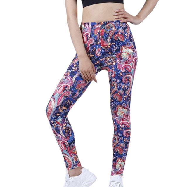 Women High Waist Summer Workout Leggings Elastic Authentic Shape