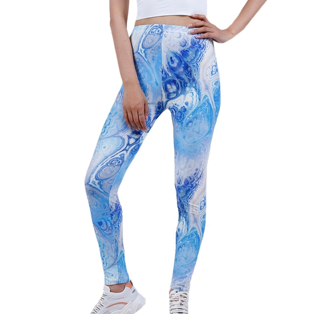 Women High Waist Summer Workout Leggings Elastic Authentic Shape