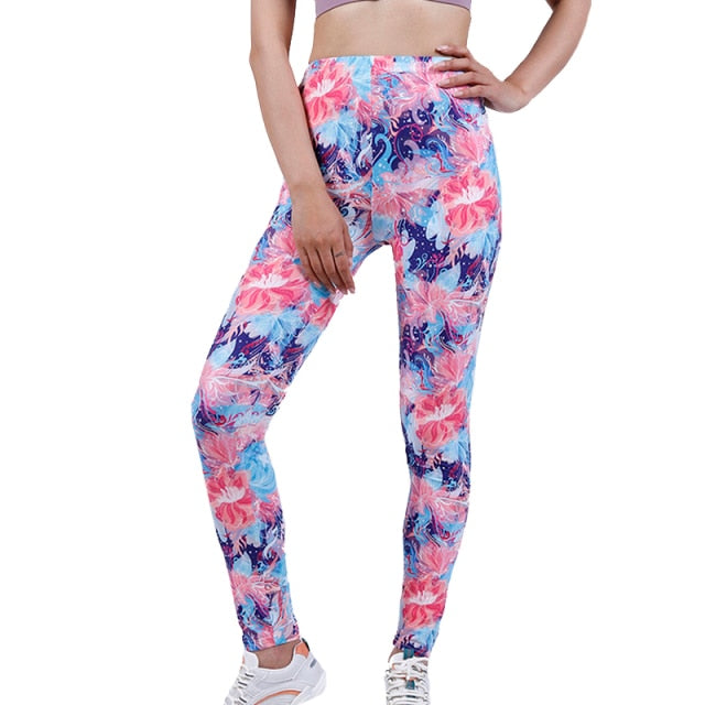 Women High Waist Summer Workout Leggings Elastic Authentic Shape