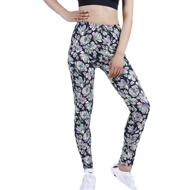 Women High Waist Summer Workout Leggings Elastic Authentic Shape