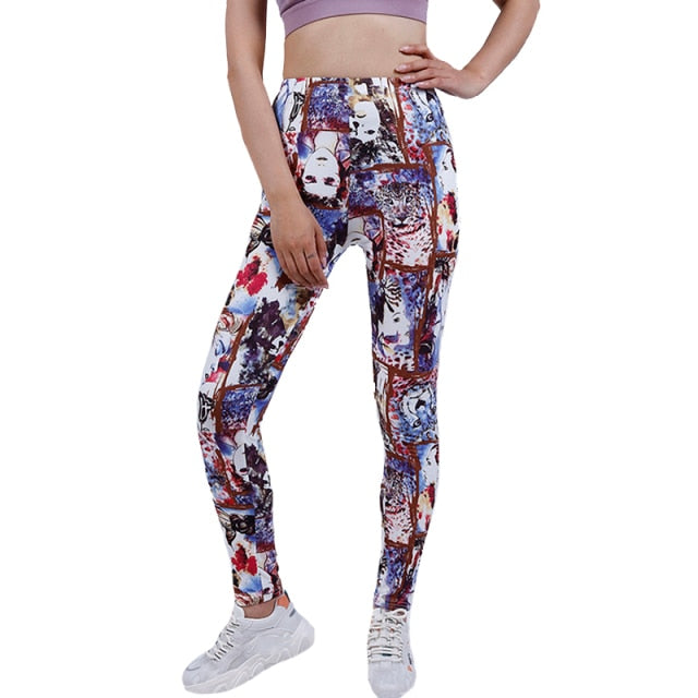 Women High Waist Summer Workout Leggings Elastic Authentic Shape