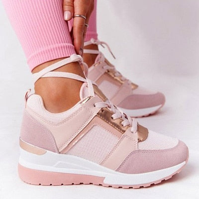 2021 Women Sneakers Solid Zipper Vulcanized Shoes Authentic Shape