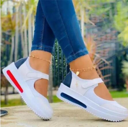 2021 Women Sneakers Solid Zipper Vulcanized Shoes Authentic Shape