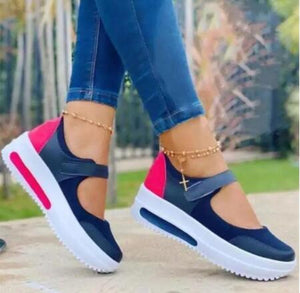 2021 Women Sneakers Solid Zipper Vulcanized Shoes Authentic Shape