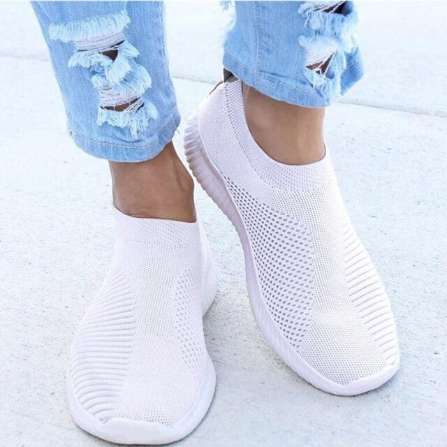 Women Vulcanized Shoes High Quality Sneakers Slip On Women Authentic Shape