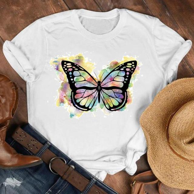 Women Butterfly Floral Elegant Autumn Shirt top Authentic Shape