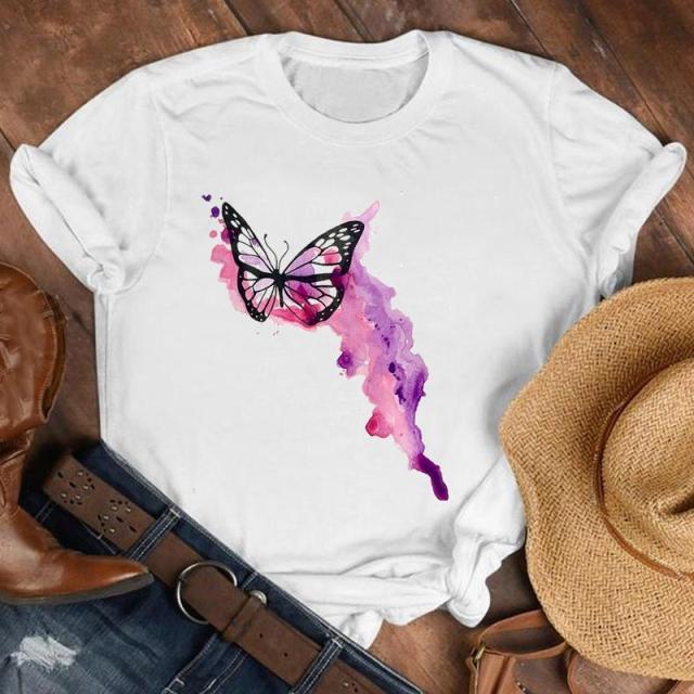 Women Butterfly Floral Elegant Autumn Shirt top Authentic Shape