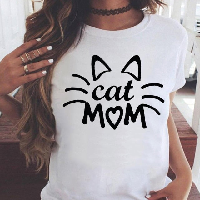 Women Graphic Printing Fashion Short Sleeve Cartoon Summer Clothes Tees T-Shirt Authentic Shape