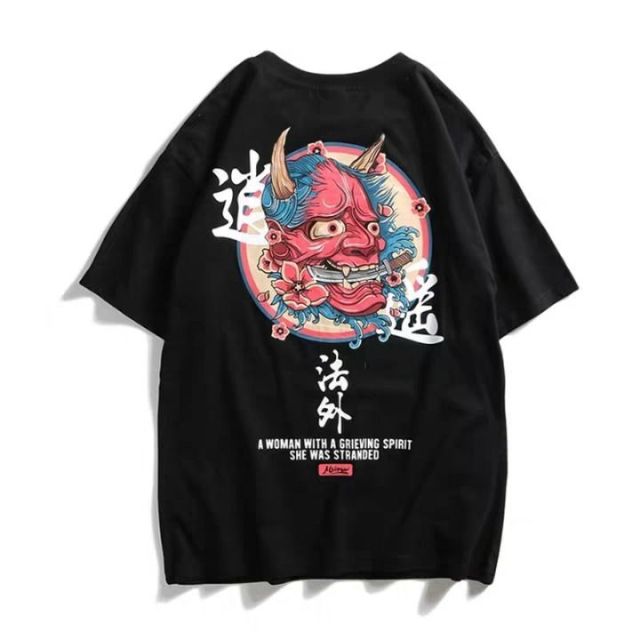 Women Oversize T Shirt White Cartoon Tops Hip Hop Fashion Authentic Shape