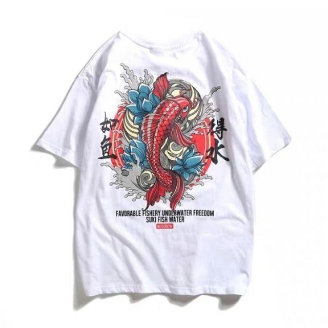 Women Oversize T Shirt White Cartoon Tops Hip Hop Fashion Authentic Shape