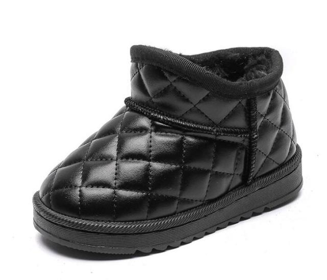 Warm Winter Snow Boots Girls Fashion Leather Authentic Shape