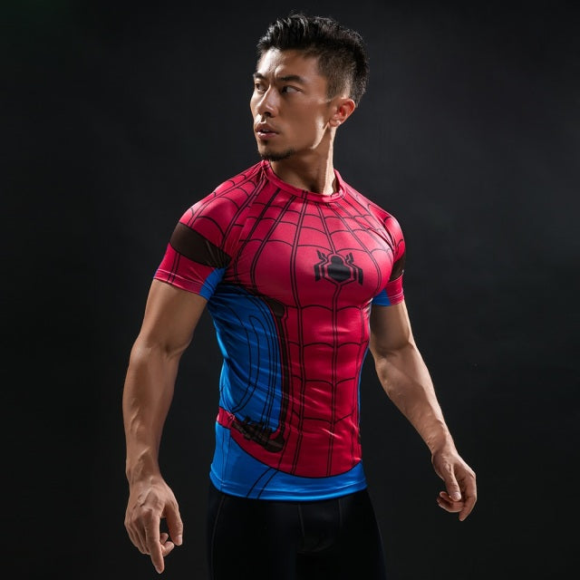 Hot Sale 3D Printed  Comics T-shirt Men Summer Fashion Short Sleeve Tshirt Compression Cosplay Costume Men T Shirt Tops Tees Authentic Shape