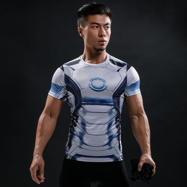 Hot Sale 3D Printed  Comics T-shirt Men Summer Fashion Short Sleeve Tshirt Compression Cosplay Costume Men T Shirt Tops Tees Authentic Shape