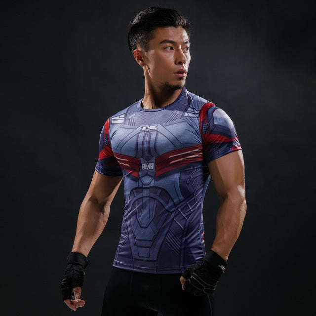 Hot Sale 3D Printed  Comics T-shirt Men Summer Fashion Short Sleeve Tshirt Compression Cosplay Costume Men T Shirt Tops Tees Authentic Shape