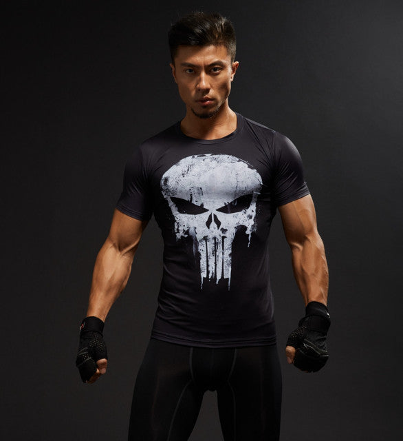 Hot Sale 3D Printed  Comics T-shirt Men Summer Fashion Short Sleeve Tshirt Compression Cosplay Costume Men T Shirt Tops Tees Authentic Shape