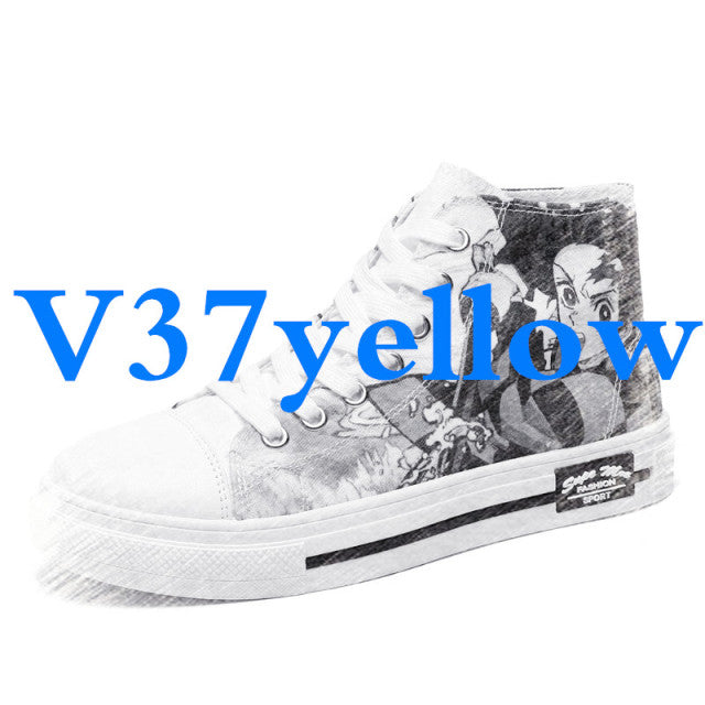 Unisex Anime Shoes Streetwear Cosplay Sneakers Authentic Shape