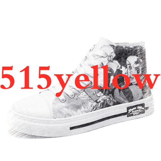 Unisex Anime Shoes Streetwear Cosplay Sneakers Authentic Shape