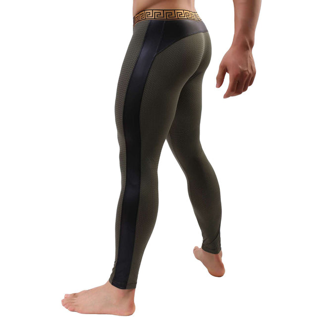 Breathable Mesh Mens Compression Leggins for sports Gym and training Authentic Shape