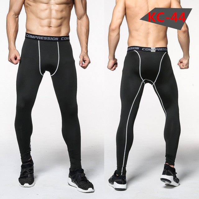 Gym Running Compression Tights Men Fitness Sportswear Authentic Shape