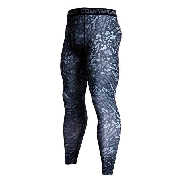 Gym Running Compression Tights Men Fitness Sportswear Authentic Shape