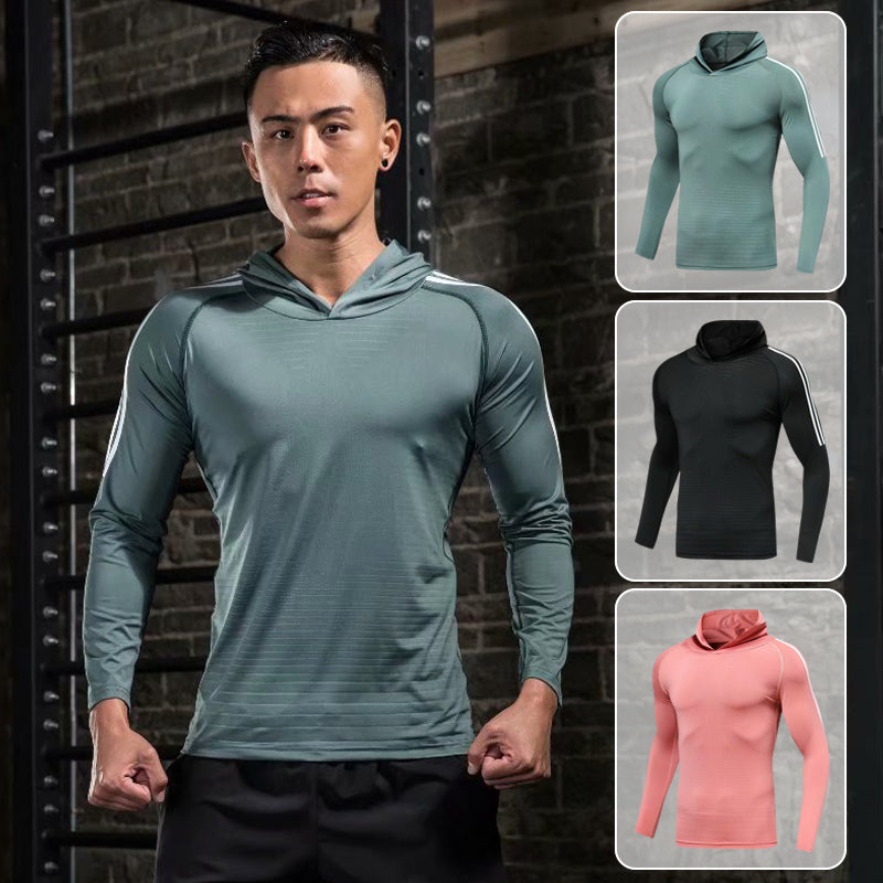 Men Long Sleeve T-Shirt Gym Fitness Compression Sports Authentic Shape